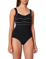 Koszulki i topy damskie - Damska koszulka jednoczęściowy z wysokim ciśnieniem, Wielokolorowy (czarny 001), 40 - miniaturka - grafika 1