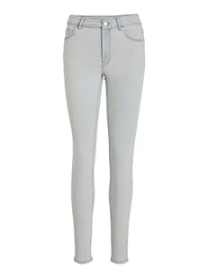 Vila Dżinsy damskie Skinny Fit Mid-Rise, jasnoniebieski (light blue denim), S / 31L - Spodnie damskie - miniaturka - grafika 1