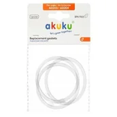 Butelki dla niemowląt - AKUKU Zapasowe uszczelki do bidonów, 3szt. - miniaturka - grafika 1