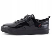 Buty dla dziewczynek - Kickers Buty Dziecięce Sportowe Skórzane Lakierowane 24 Jtj - miniaturka - grafika 1