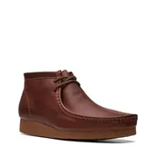Półbuty męskie - Clarks Shacre Boot [Tan TumbLED Leather] - Rozmiar 44 - miniaturka - grafika 1