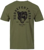 Koszulki męskie - t-shirt HORSEFEATHERS ROAR II T-SHIRT Loden Green - miniaturka - grafika 1