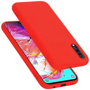 Pokrowiec Do Samsung Galaxy A70 / A70s Etui w LIQUID CZERWONY TPU Silikon Case Cover Obudowa Ochronny Cadorabo - Etui i futerały do telefonów - miniaturka - grafika 1