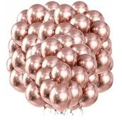 Baby shower i roczek - BALONY RÓŻOWE ZESTAW BALONÓW NA ROCZEK URODZINY BABY SHOWER PANIEŃSKI XL - miniaturka - grafika 1