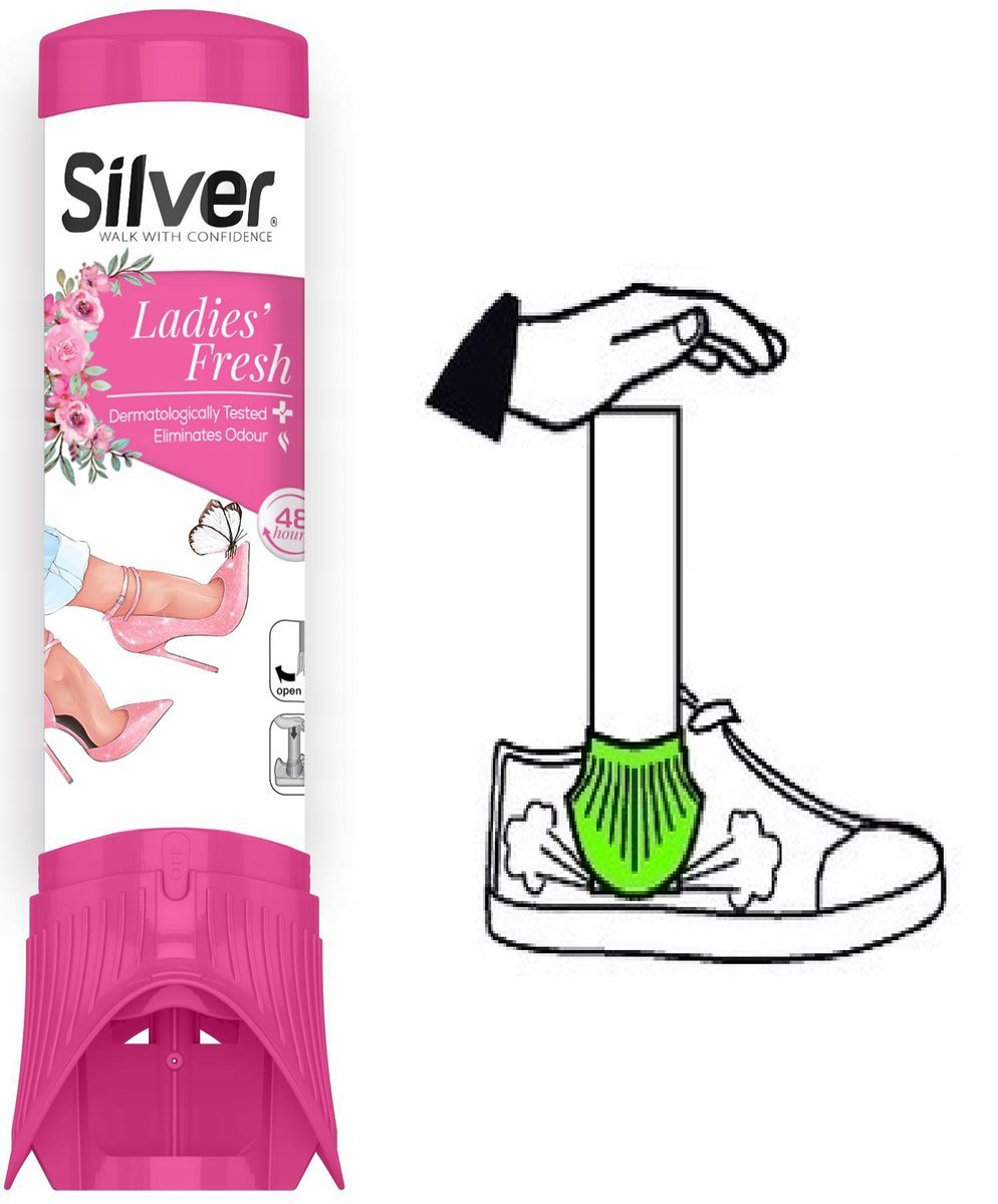 Odświeżacz dezodorant do obuwia damskiego Silver Ladies Fresh 100ml