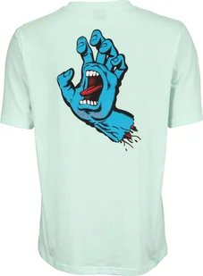t-shirt damski SANTA CRUZ SCREAMING HAND CHEST TEE Pure Blue - Koszulki i topy damskie - miniaturka - grafika 1