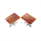 Spinki do mankietów i krawatów - Spinki do mankietów Agat (S764) Srebro [925] - miniaturka - grafika 1