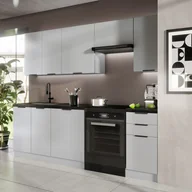 Meble kuchenne - Zestaw mebli kuchennych Soul 2 7 el. 240 cm kolor szary - miniaturka - grafika 1