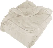 Narzuty - Narzuta na łóżko dekoracyjna z falbanką Werona 220x240 ecru - miniaturka - grafika 1