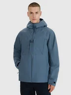 Kurtki i kamizelki sportowe męskie - Męska kurtka trekkingowa 4F 4FWSS25TTJAM711 - niebieska - miniaturka - grafika 1