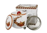 Zaparzacze i kawiarki - Zaparzacz baryłka 430 ml SANTA ON SLEIGH - miniaturka - grafika 1
