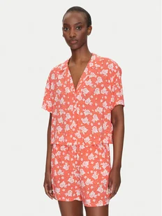 Tommy Jeans Koszula DW0DW20285 Pomarańczowy Relaxed Fit - Koszule damskie - miniaturka - grafika 1