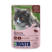 Mokra karma dla kotów - BOZITA Kawałki w galarecie z łosiem 85g - miniaturka - grafika 1