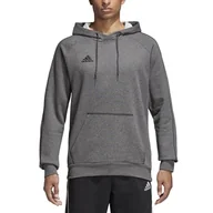 Bluzy sportowe męskie - Adidas, Bluza męska, Core18 Hoody, szary, rozmiar XXL - miniaturka - grafika 1