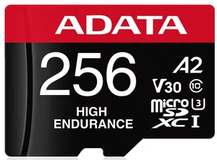 ADATA High Endurance MicroSDXC 128 GB UHS-I/U3 A2 V30 AUSDX128GUI3V30SHA2-RA1 AUSDX128GUI3V30SHA2-RA1 - Karty pamięci - miniaturka - grafika 1