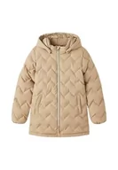 Kurtki i płaszcze dla dziewczynek - NAME IT Baby Girls NMFMALENE Puffer Jacket Camp kurtka, srebrny Mink, 86, silver mink, 86 cm - miniaturka - grafika 1