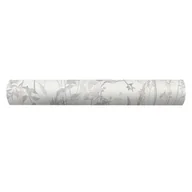 Tapety - Tapeta Kwiaty 10258-14 biało-szara winylowa na flizelinie - miniaturka - grafika 1