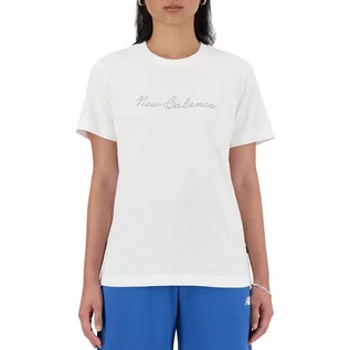 Koszulki sportowe damskie - Koszulka New Balance WT41909WT - biała - grafika 1