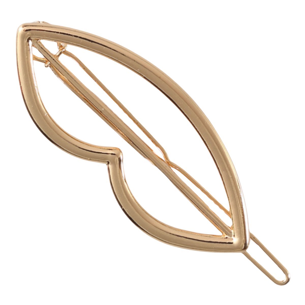 Spinka Wsuwka Złota do Włosów Ozdobna Usta Metalowa Lekka i Wytrzymała