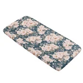 Prześcieradła dla dzieci - Samiboo - Prześcieradło z gumką Peonie Granat 140x70 cm - miniaturka - grafika 1