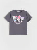 Koszulki dla dziewczynek - Reserved - T-shirt Hello Kitty - fioletowy - miniaturka - grafika 1