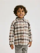 Bluzki dla niemowląt - Reserved - Flanelowa koszula w kratę - brązowy - miniaturka - grafika 1