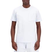 Koszulki sportowe męskie - Koszulka New Balance MT23567IB - biała - miniaturka - grafika 1