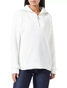 Tommy Hilfiger Damski sweter z zamkiem błyskawicznym Hayana Cable, Ecru, L - Swetry damskie - miniaturka - grafika 1