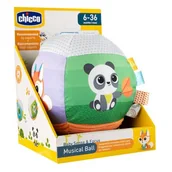 Zabawki sensoryczne - Chicco Grająca Piłka Muzyczna Interaktywna 6-36M - miniaturka - grafika 1
