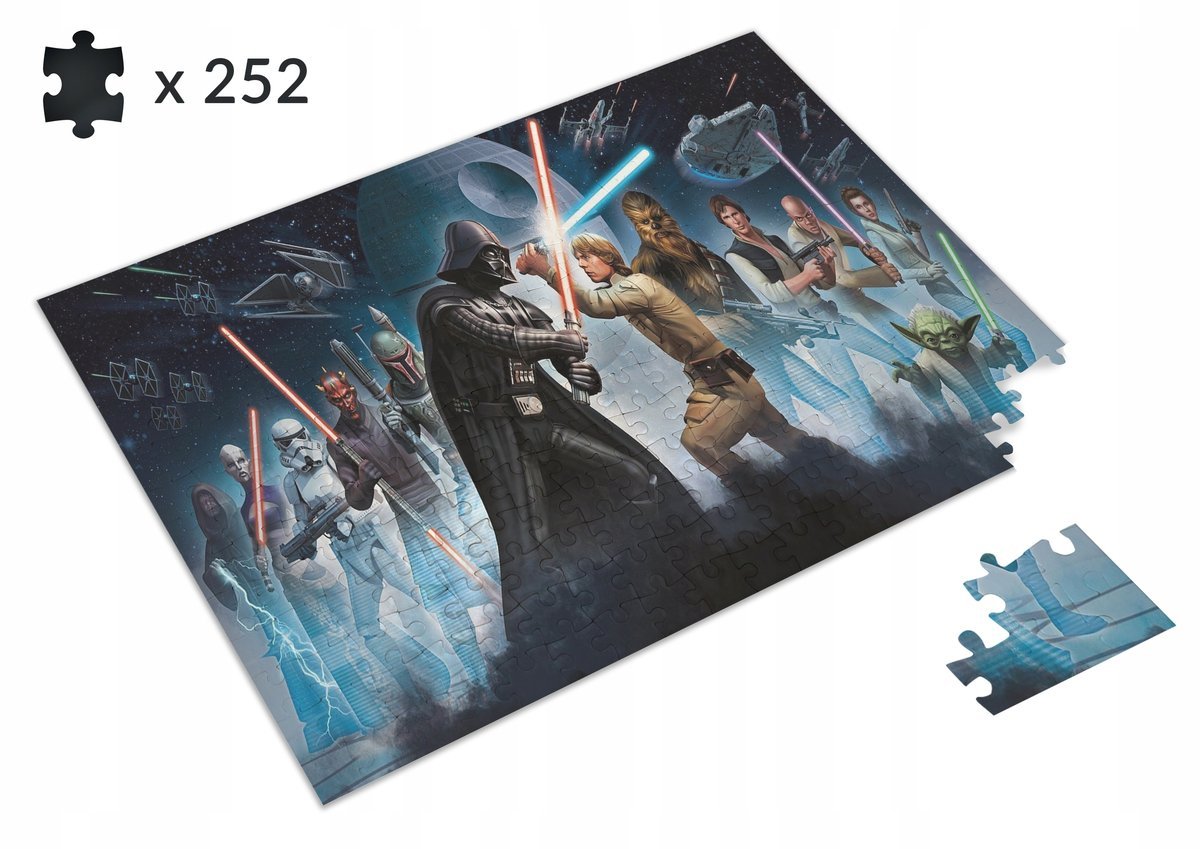 PUZZLE Star Wars Gwiezdne Wojny IMIĘ 252 el
