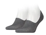 Skarpetki męskie - Tommy Hilfiger, Skarpety męskie stopki, 2-pack, szary, rozmiar 43/46 - miniaturka - grafika 1