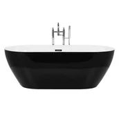 Wanny - Shumee Wanna  Wanna wolnostojąca 170 x 80 cm czarna CARRERA 186704 - miniaturka - grafika 1