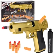 Zabawy w naśladowanie dorosłych - Pistolet do strzelania naboje piankowe tłumik dla dzieci ZA4817 - miniaturka - grafika 1