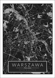 Galeria Plakatu, Plakat, Warszawa mapa dark, 40x50 cm - Plakaty Galeria Plakatu, Plakat, Warszawa mapa dark, 40x50 cm - Plakaty - miniaturka - grafika 1