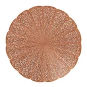 Obrusy i serwetki - Mata stołowa okrągła PVC AM-GLAMOUR 38 cm miedź - miniaturka - grafika 1