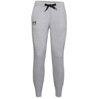 Spodnie damskie - Under Armour Rival Fleece Joggers 1356416-035 Damskie Spodnie Szare - grafika 1