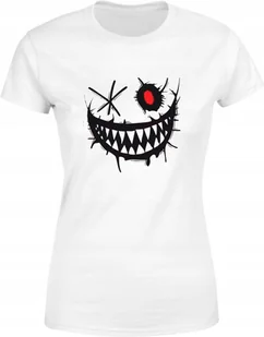 Koszulka damska z Mrocznym Uśmiechem i Czerwonym Okiem T-shirt damski - Koszulki i topy damskie - miniaturka - grafika 1