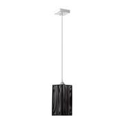 Lampy sufitowe - Lampa wisząca 1-punktowa, Atana, 12x12x134 cm, chrom, czarny - miniaturka - grafika 1