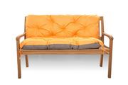 Poduszki ogrodowe - Poduszka na ławkę ogrodową 100 x 50 x 50 cm, Poduszka na huśtawkę, Poduszka na sofę, Pomarańczowa - miniaturka - grafika 1