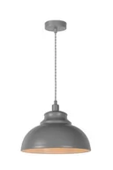 Lampy sufitowe - Lucide LUC ISLA Lampa wisząca E14 D29 Szary 34400/29/36 - miniaturka - grafika 1