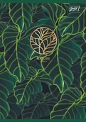 Zeszyty szkolne - Zeszyt A5 60K Linia Tropical Leaves Pakiet 10 Sztuk - miniaturka - grafika 1