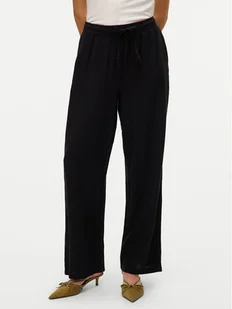 Vero Moda Spodnie materiałowe Linn 10305091 Czarny Loose Fit - Spodnie damskie - miniaturka - grafika 1