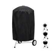 Pokrowce na grilla - Pokrowiec na grilla zewnętrznego, wodoodporny i odporny na promieniowanie UV, kompatybilny z markami Weber, Holland, Jennair itp. (62 x 62 x 105 cm) - miniaturka - grafika 1