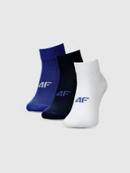 Skarpetki dla dzieci - 4F Skarpetki casual za kostkę (3-pack) chłopięce - multikolor 32-34 - miniaturka - grafika 1