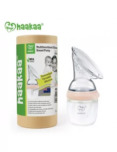 Haakaa Odciągacz silikonowy wielofunkcyjny Gen.3 160ml Peach - Laktatory - miniaturka - grafika 1