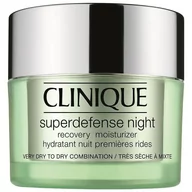 Kremy do twarzy - Clinique Superdefense Night Recovery Moisturizer typ skóry 1/2 Krem do twarzy 50ml - miniaturka - grafika 1