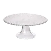 Tace i patery - Altom Tortownica szklana 28 cm Karo - miniaturka - grafika 1