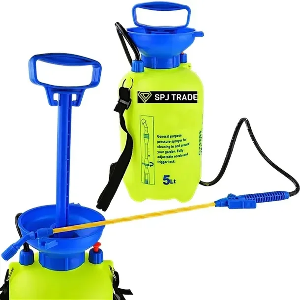 Opryskiwacz Ogrodowy Ciśnieniowy Ręczny 5l S Spjtrade Długa Lanca 45 Cm