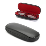 Akcesoria do okularów - Etui na okulary czarno czerwone w twardej obudowie SQ75-RED - miniaturka - grafika 1