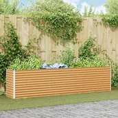 Altany ogrodowe - vidaXL Podniesiona rabata ogrodowa 290 x 50 x 68 cm Stal ocynkowana - miniaturka - grafika 1